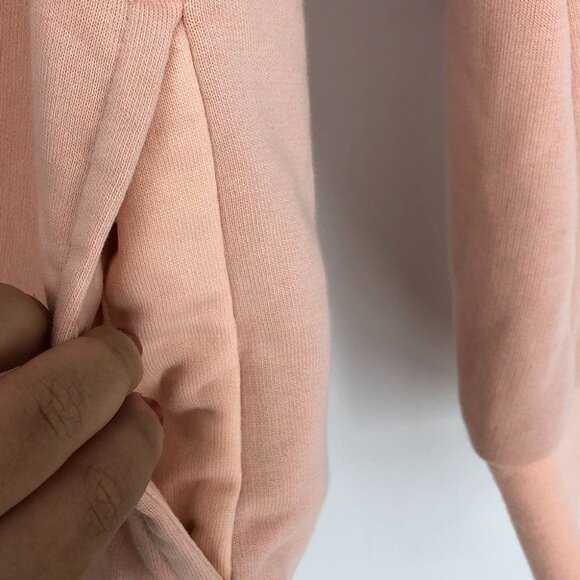 adidas  Blush Pink on Pink Sport ID Round Hem Hoodie size S - Picture 11 of 13